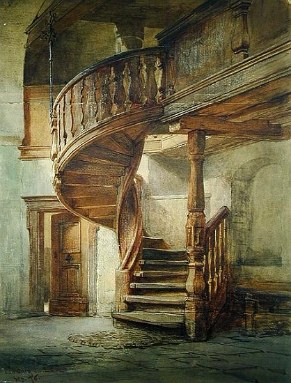 Spiral Staircase. Limburg an der Lahn a Johann Martin Gensler