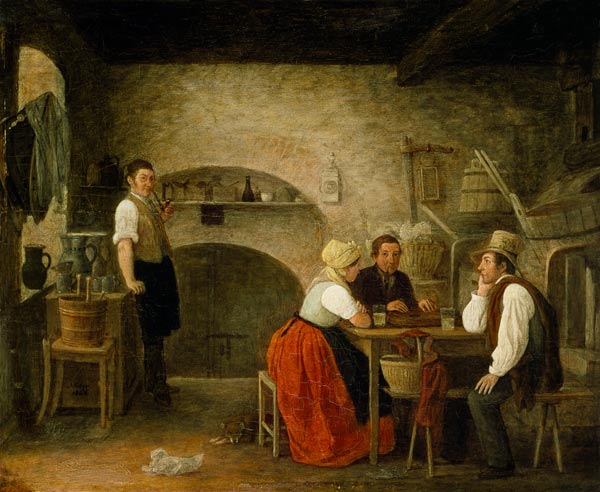 In the wine cellar a Johann Michael Neder