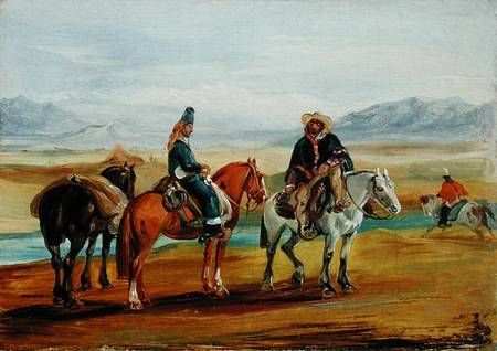 Chilean Huasos a Johann Moritz Rugendas