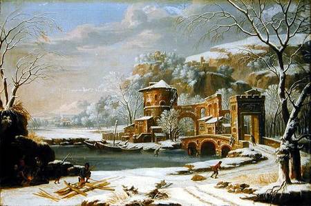 Winter Landscape a Johann Oswald Harms