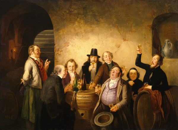 Winetasting a Johann Peter Hasenclever