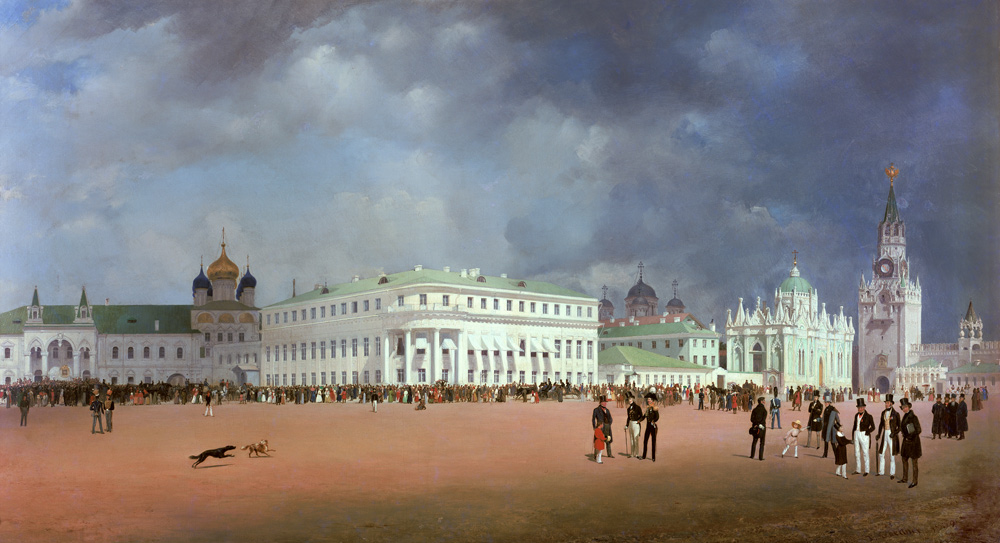 Panorama of Moscow. Con panel of the triptych a Johann Philipp Eduard Gaertner