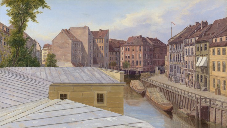 The Friedrichsgracht, Berlin a Johann Philipp Eduard Gaertner