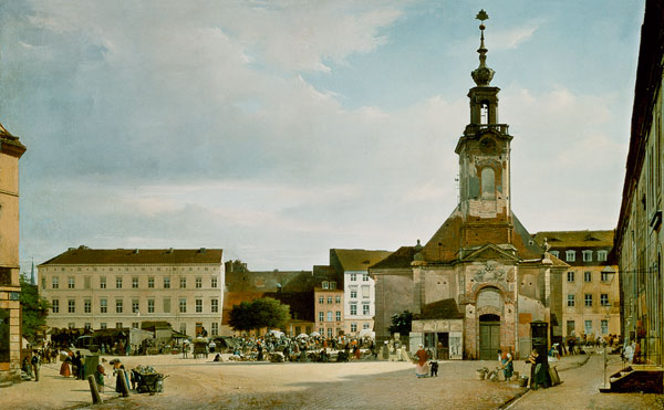 Der Spittelmarkt a Johann Philipp Eduard Gaertner