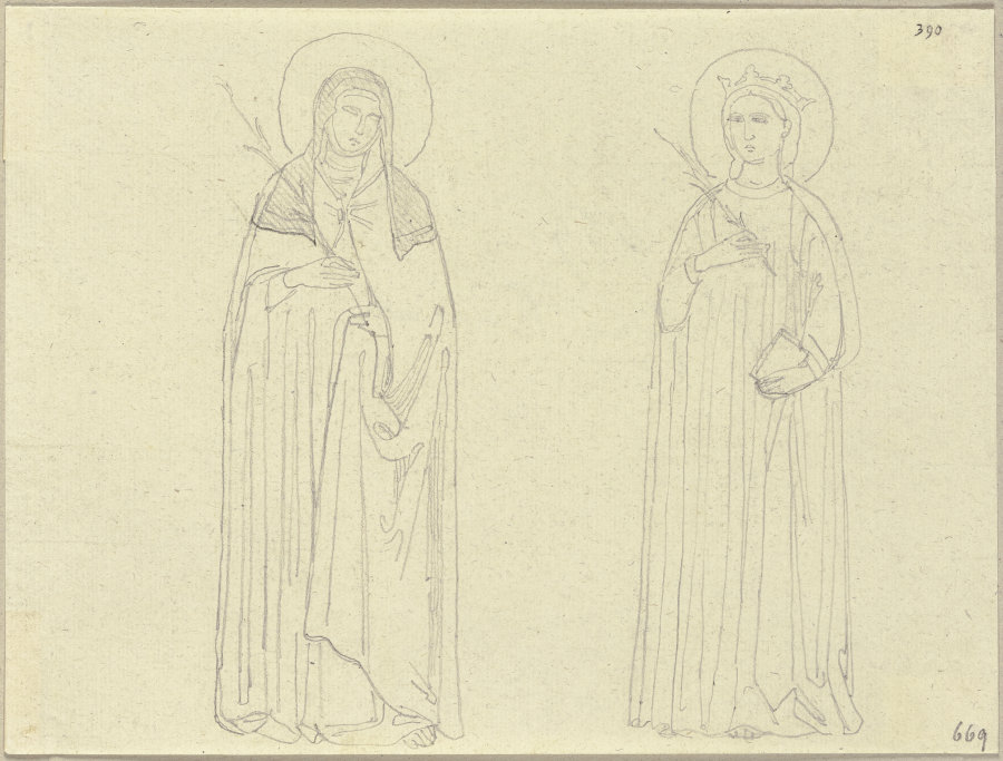 An der Bogenwölbung in S. Francesco zu Assisi a Johann Ramboux