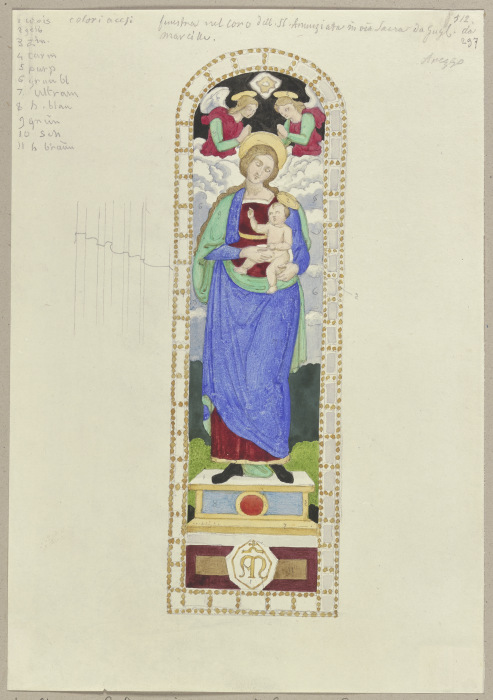Das Chorfenster von Santissima Annunziata zu Arezzo a Johann Ramboux