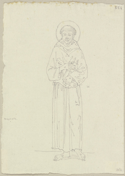 Der heilige Franziskus in der unteren Kirche von San Francesco in Assisi a Johann Ramboux