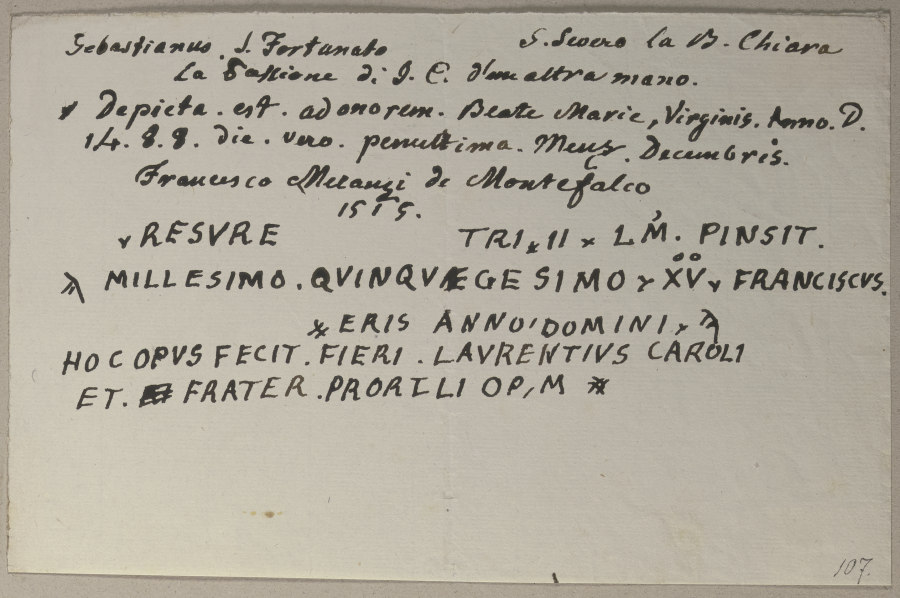 Die Nachschrift einer Inschrift a Johann Ramboux