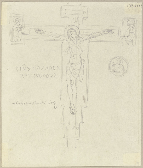 Ein Kruzifix in Santa Maria della Rocchicciola a Johann Ramboux