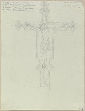 Nach dem Kruzifix in San Domenico in Siena
