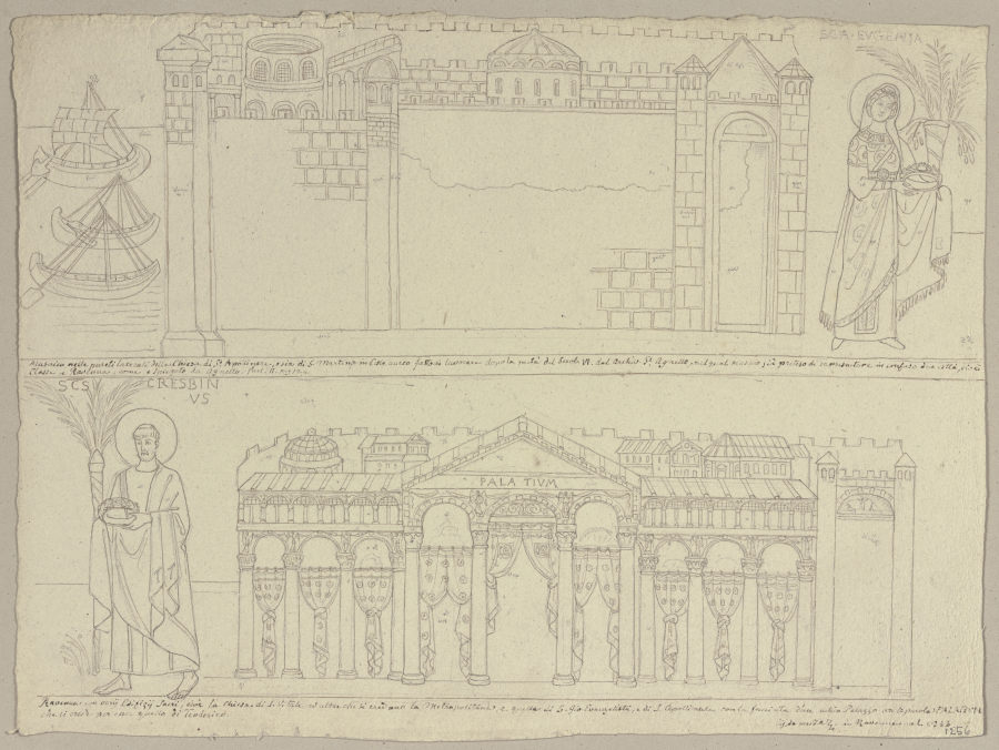 Nach verschiedenen Mosaiken in Ravenna a Johann Ramboux