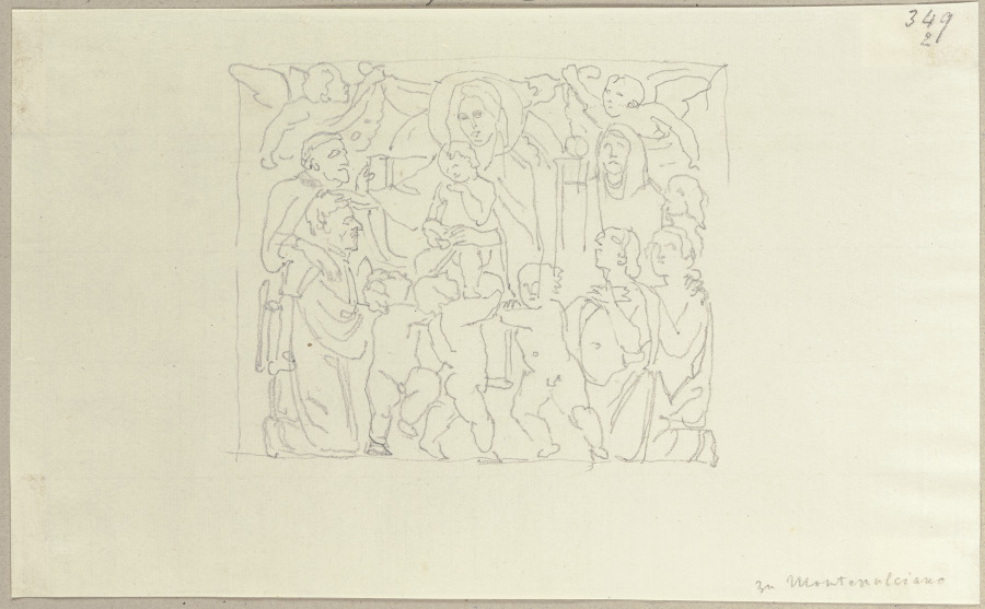 Relief, eingemauert im Dom zu Montepulciano a Johann Ramboux