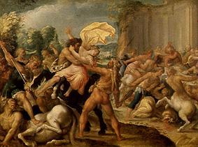 Hercules frees Dejanira from the arms of the centaur Eurytion a Johann Rottenhammer