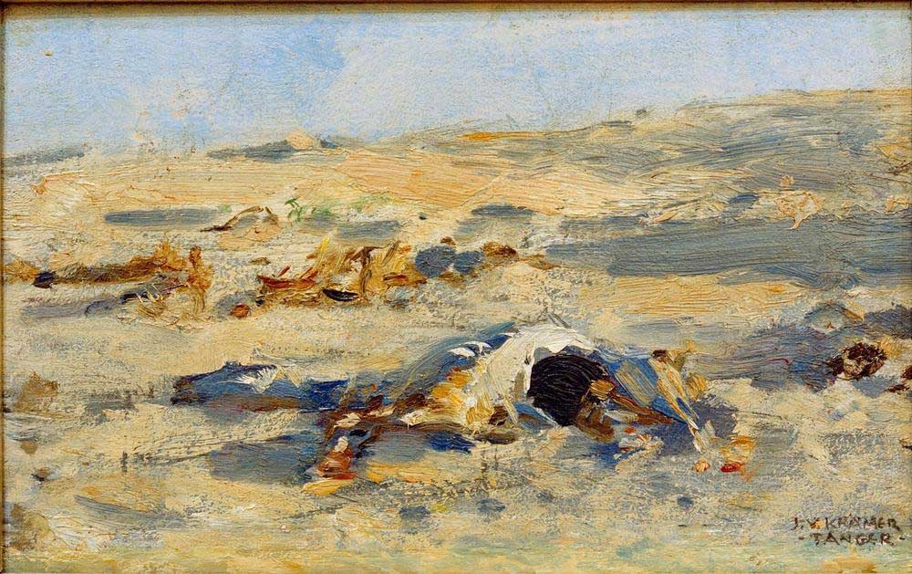 The desert at Tangier a Johann Viktor Kramer