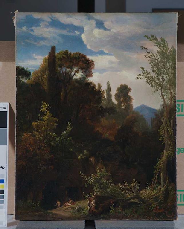 Landschaft mit badenden Frauen (bei Tivoli) a Johann Wilhelm Schirmer