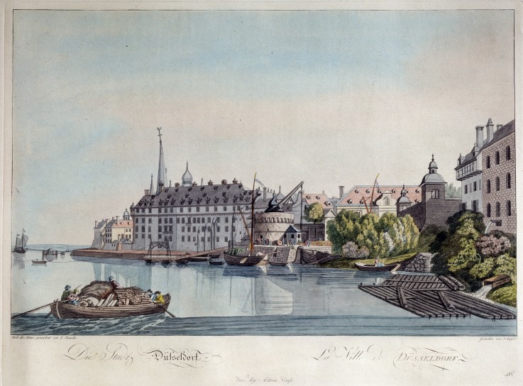View of Düsseldorf before the French Bombardment on October 6, 1794 a Johann Ziegler