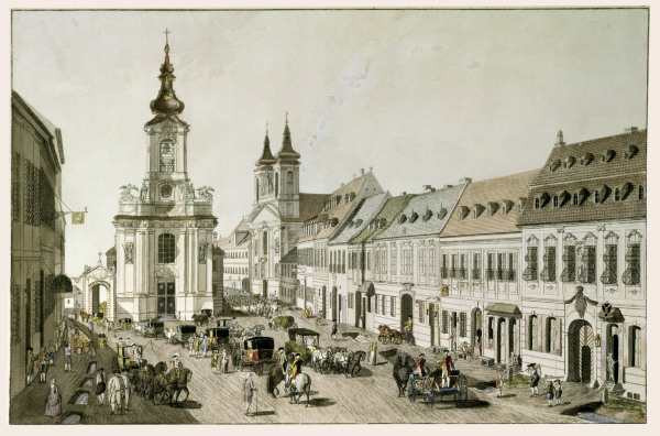 Vienna, St. Nikolai Church a Johann Ziegler