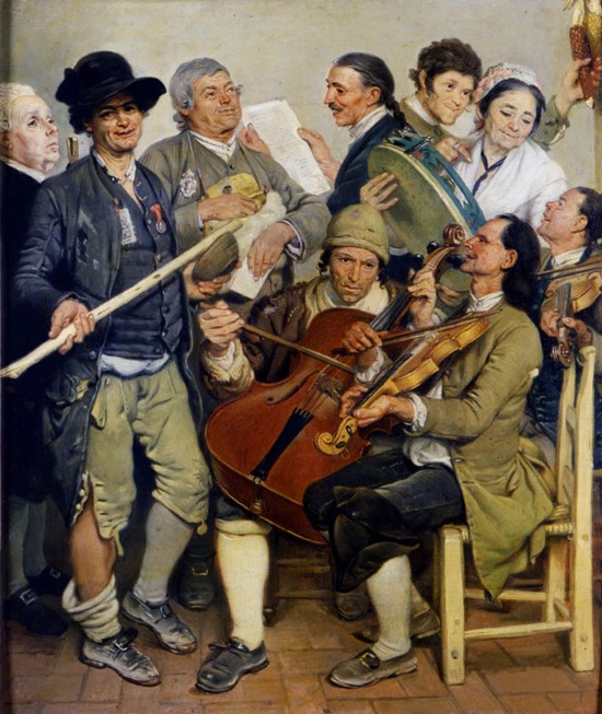 Musicians (La Scartocciata) a Johann Zoffani