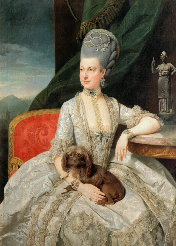 Marie Christine, Erzherzogin (Tochter von Franz Stephan I. und der Maria Theresia), Statthalterin de a Johann Zoffany
