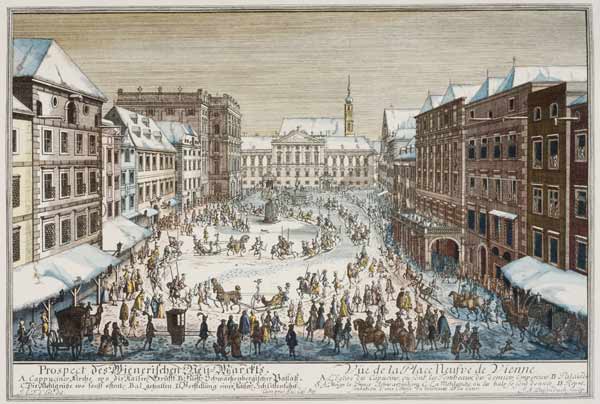 Vienna, Neumarkt a Johann Adam Delsenbach