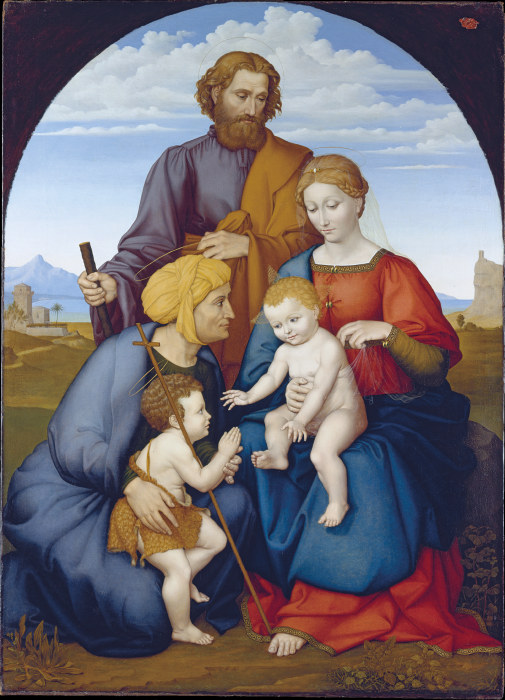 The Holy Family with Elizabeth and Saint John the Baptist as a Boy a Johann David Passavant