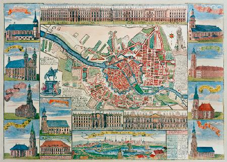 Berlin, town map 1749