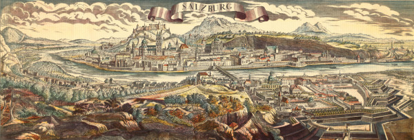 View of Salzburg a Johann Friedrich Probst