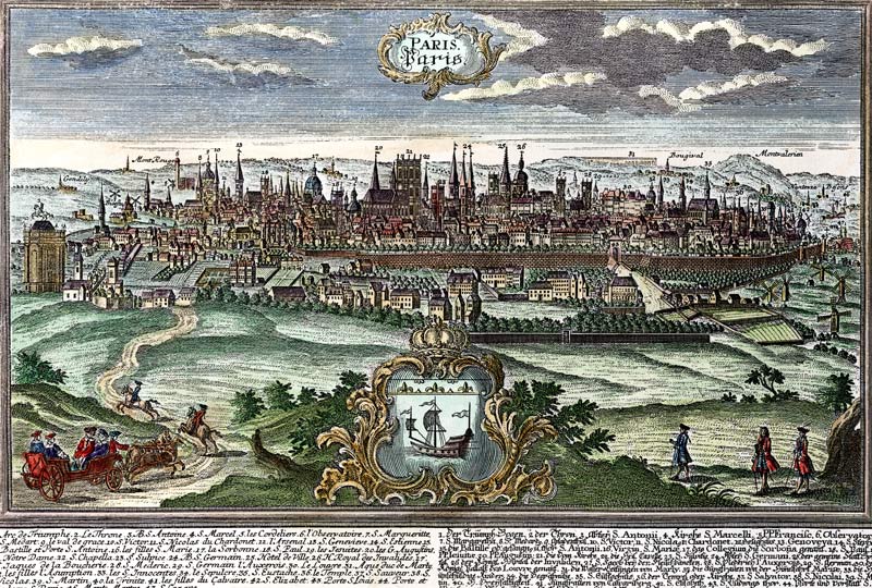 Paris (view) a Johann Georg Ringlin