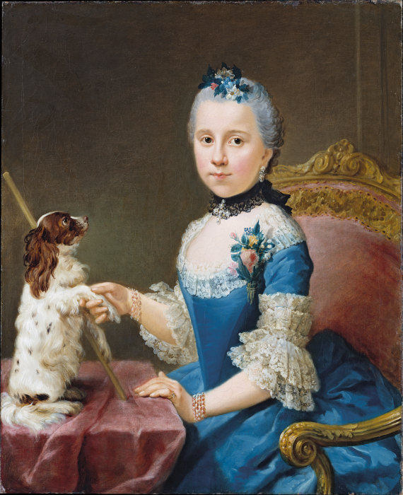 Portrait of Marie Sophie Friedericke von Holzhausen a Johann Georg Ziesenis