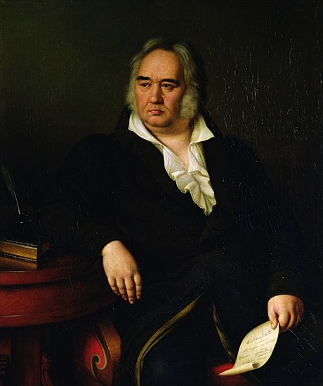 Portrait of Ivan A. Krylov a Johann Leberecht Eggink