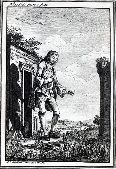 Gulliver amongst the Lilliputians, illustration from ''Gulliver''s Travels'' by Jonathan Swift; a Johann Sebastien Muller