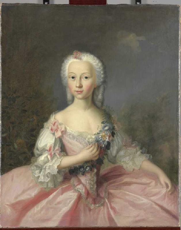 Bildnis einer adligen Dame a Johann Valentin Tischbein