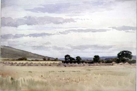 Landscape with cornfield a John Absolon