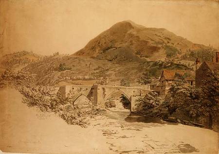Bridge at Llangollen a John Alexander Gresse