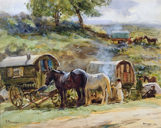 Gypsy Encampment, Appleby, 1919 (see also 54655) a John Atkinson
