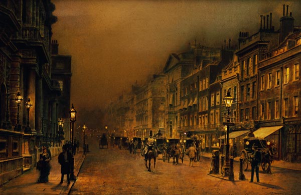 St James''s Street a John Atkinson Grimshaw