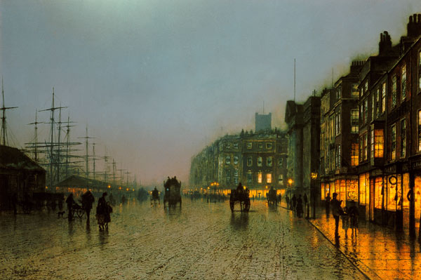 Liverpool Docks from Wapping a John Atkinson Grimshaw