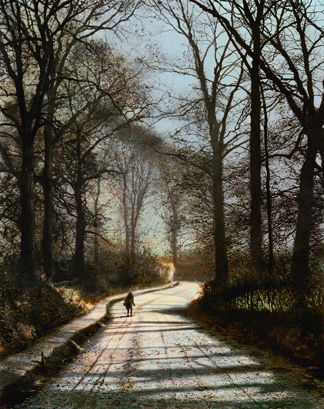 Moonlight Walk a John Atkinson Grimshaw