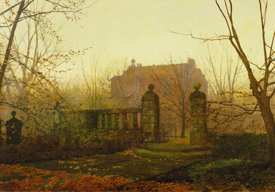 Autumn Morning a John Atkinson Grimshaw