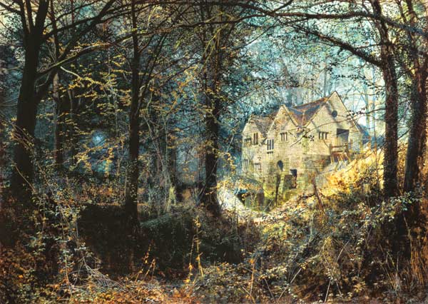 Autumn Glory: The Old Mill, 1869 (oil on canvas) a John Atkinson Grimshaw