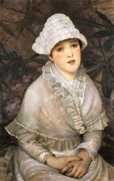 Dame in weiß (My Wee White Rose) a John Atkinson Grimshaw