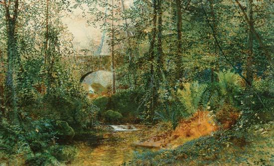 River Landscape a John Atkinson Grimshaw