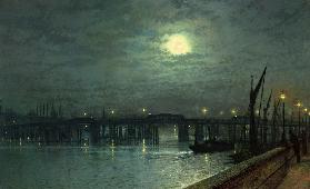 Battersea Bridge by Moonlight