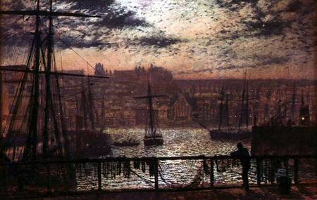 Whitby Harbour from Station Quay a John Atkinson Grimshaw