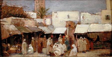 Market Place, Tangiers a John-Bagnold Burgess
