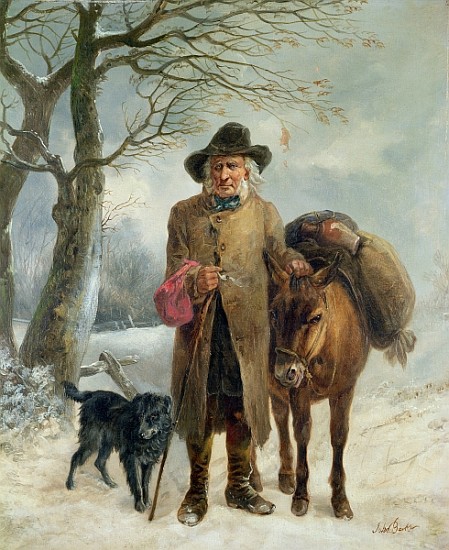 Gathering winter fuel a John Barker