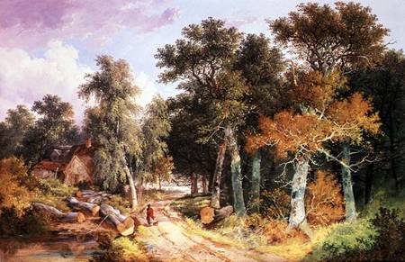 Country Landscape a John Berney Ladbrooke
