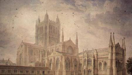 Hereford Cathedral a John Buckler