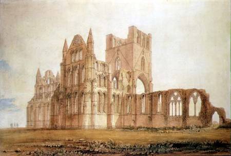 View of Whitby Abbey a John Buckler