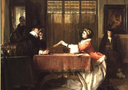 The Banker's Private Room, Negotiating a Loan a John Calcott Horsley